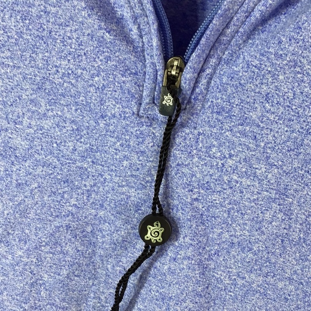 Turtleson heathered blue zip neck pullover XL NWOT - Picture 3 of 12